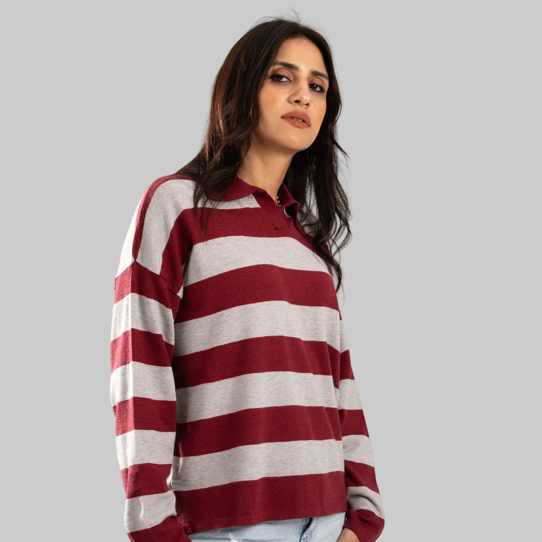 Bold Line Polo-Knit
